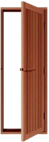 Деревянная дверь для бани Sawo 70x204 с порогом / 734-4SD (кедр) - 