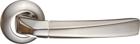 Ручка дверная Ренц Фуроре / INDH 11-08 SN/NP (никель матовый/никель блестящий) - 
