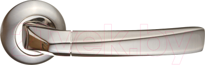 Ручка дверная Ренц Фуроре / INDH 11-08 SN/NP (никель матовый/никель блестящий)