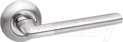 Ручка дверная Ренц Тренто / INDH 19-08 SN/NP (никель матовый/никель блестящий)