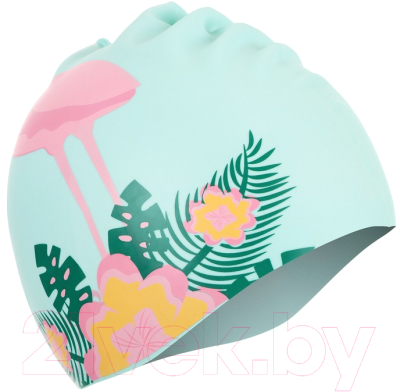 Шапочка для плавания Onlytop Фламинго на цветке / 7316252