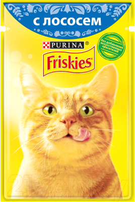 Влажный корм для кошек Friskies Лосось в подливе (85г)
