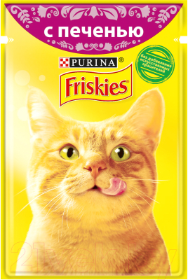 Влажный корм для кошек Friskies С печенью в подливе (85г)