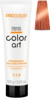 Крем-краска для волос Prosalon Professional Color art Permanent colour cream 9/04 (100мл, светлый медный блондин) - 