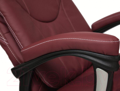Кресло офисное Tetchair Comfort экокожа (бордовый)