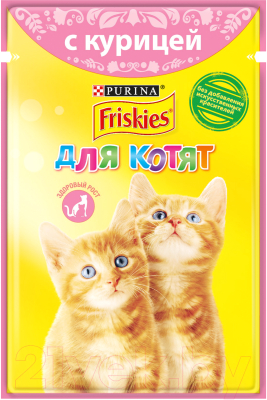 Влажный корм для кошек Friskies Курица в подливе для котят (85г)