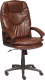 Кресло офисное Tetchair Comfort LT кожзам (коричневый 2 Tone) - 
