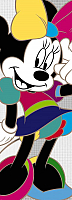 

Фотообои листовые Komar, Minnie Colorful 1-422