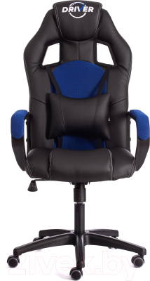 Кресло геймерское Tetchair Driver кожзам/ткань (черный/синий)