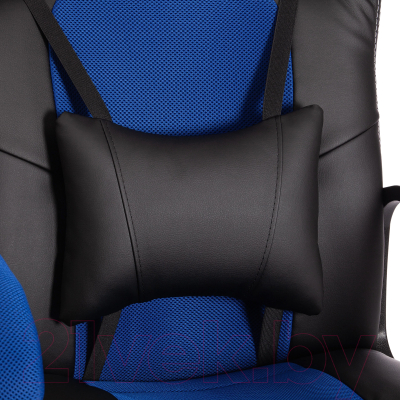 Кресло геймерское Tetchair Driver кожзам/ткань (черный/синий)