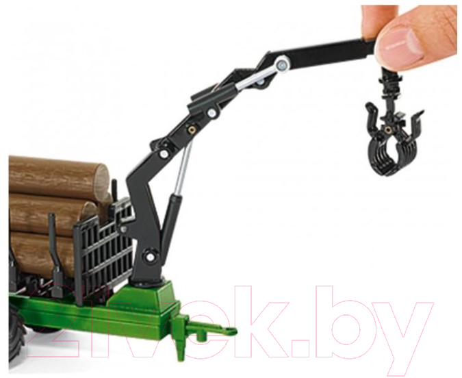 Трактор игрушечный Siku John Deere с прицепом для бревен / 1954 — фото 2