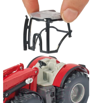 Трактор игрушечный Siku Massey Ferguson с фронтальным погрузчиком / 1985