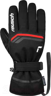 Перчатки лыжные Reusch Primus R-Tex Xt / 6201224-7705 (р-р 7, Black/Fire Red)