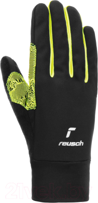 Перчатки лыжные Reusch Arien Stormbloxx Touch-Tec / 6206103-7752 (р-р 8, Black/Safety Yellow)