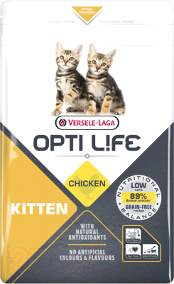 Сухой корм для кошек Opti Life Для котят, курица / 441309 (2.5кг)