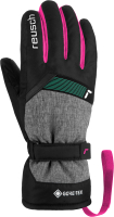 Перчатки лыжные Reusch Flash Gore-Tex Junior/6261305-7771 (р-р 3.5, Black/Black Melange/Pink) - 