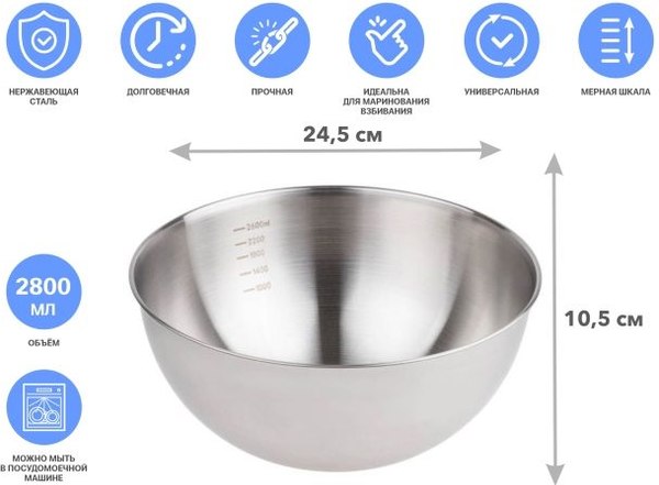 Миска Perfecto Linea 24-024105
