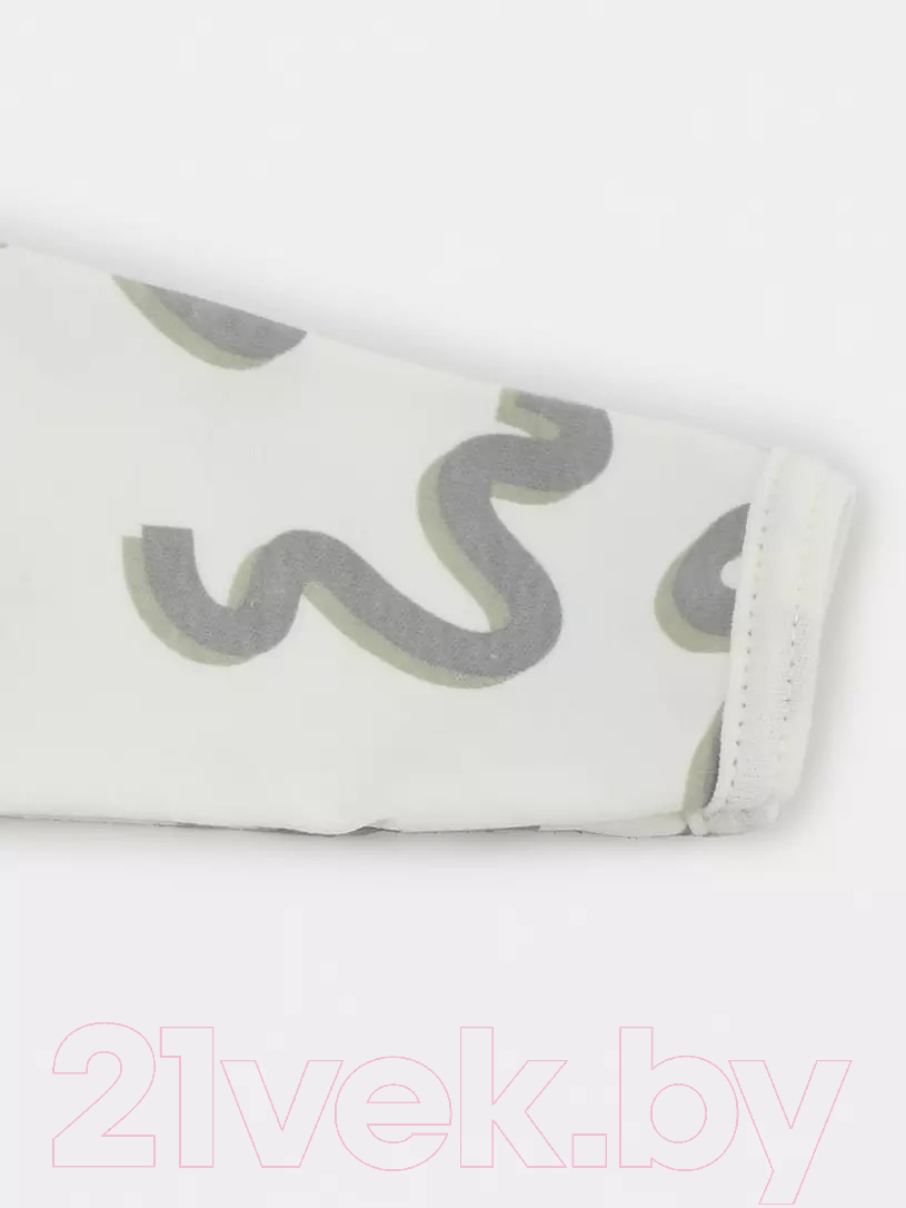 Боди для малышей Rant Hugs And Kisses с длинным рукавом / 6473/4-68 (Pattern Beige, р.68) — фото 3