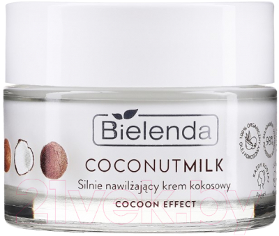 Крем для лица Bielenda Coconut Milk Увлажняющий с экстрактом кокоса (50мл)