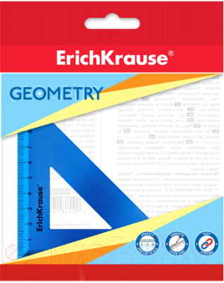 Треугольник Erich Krause Ice Metallic / 57882 (синий)