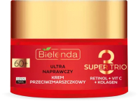 Крем для лица Bielenda Super Trio Retinol+Vit C+Kolagen 60+ день/ночь (50мл) - 