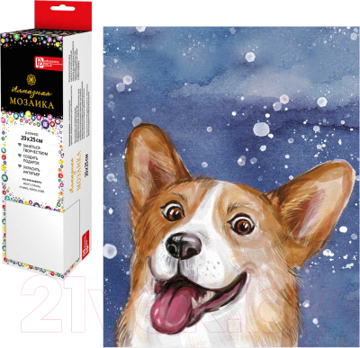 Изображение товара Набор алмазной вышивки Феникс+ Веселый корги / 62369