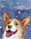 Миниатюра изображения товара Набор алмазной вышивки Феникс+ Веселый корги / 62369