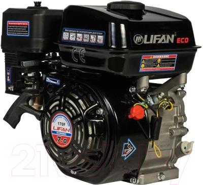 Двигатель бензиновый Lifan 170FM D19 вал шпонка 19мм (7 л.с.)