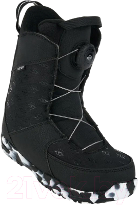 Ботинки для сноуборда Luckyboo Future Fastec (р-р 32, черный)