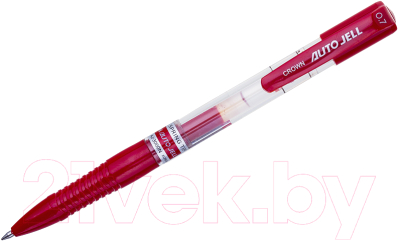 Ручка гелевая CrowN Auto Jell / AJ-3000N (красный)