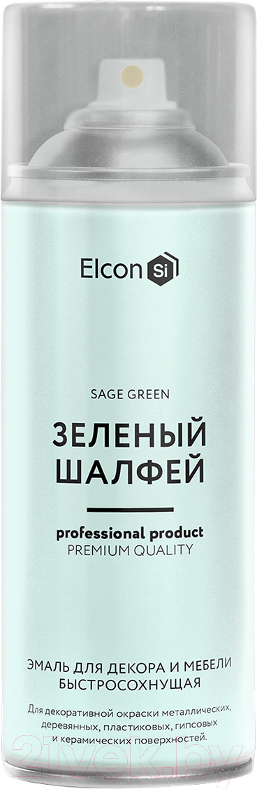 Эмаль Elcon Быстросохнущая для декора и мебели (520мл, зеленый шалфей)