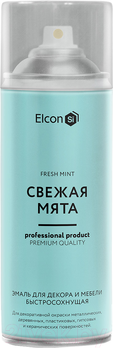 Эмаль Elcon Быстросохнущая для декора и мебели (520мл, свежая мята)