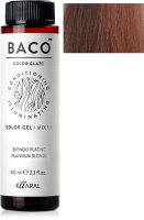 Крем-краска для волос Kaaral Baco Color Glaze 6.44 (60мл, темный интенсивно-медный блондин) - 