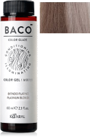 Крем-краска для волос Kaaral Baco Color Glaze 7.12 (60мл, блондин пепельно-фиолетовый) - 