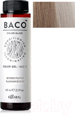 Крем-краска для волос Kaaral Baco Color Glaze 10.11 (60мл, очень-очень светлый блондин интенсивно-пепельный)
