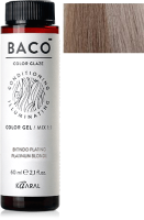 Крем-краска для волос Kaaral Baco Color Glaze 8.11 (60мл, светлый блондин интенсивно-пепельный) - 