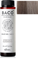 Крем-краска для волос Kaaral Baco Color Glaze 6.11 (60мл, темный блондин интенсивно-пепельный) - 