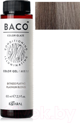Крем-краска для волос Kaaral Baco Color Glaze 6.11 (60мл, темный блондин интенсивно-пепельный)