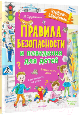 Развивающая книга АСТ Правила безопасности и поведения для детей