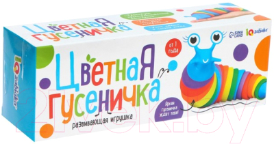 Развивающая игрушка Zabiaka Цветная гусеничка / 9179060