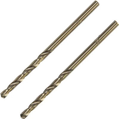 Набор сверл Tundra HSS-Co цилиндрический хвостовик по металлу 3мм / 4087152 (2шт) - 