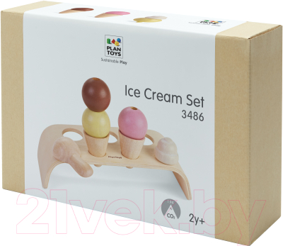 Набор игрушечных продуктов Plan Toys Мороженое / 3486