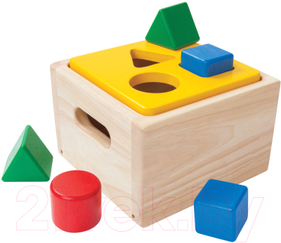 Сортер Plan Toys Блок для сортировки фигур / 9430