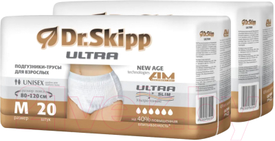 Трусы впитывающие для взрослых Dr.Skipp Ultra M (40шт)