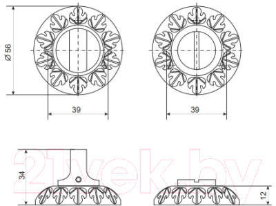 Фиксатор дверной защелки Apecs WC-2412-AN