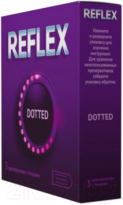 Изображение товара Презервативы reFLEX Dotted из натурального латекса в смазке №3