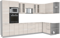 

Готовая кухня Интерлиния, Мила 1.68x3.4 правая без столешницы