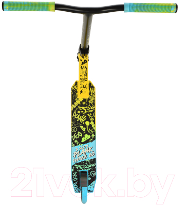 Самокат городской Plank 360 P21-360-120YB (желто-голубой)