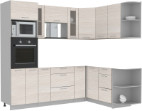 

Готовая кухня Интерлиния, Мила 1.68x2.4 правая без столешницы