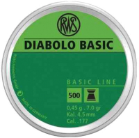 Пульки для пневматики RWS Diabolo Basic 4.5мм 0.45гр (500шт) - 